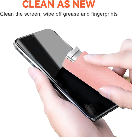 2 In 1 Screen Cleaner Spray Computer Mobile Phone Screen Dust Remover Tool Microfiber Cloth For iPhone iPad Cleaning Wipes