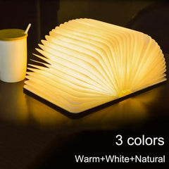 3D LED Book Night Light: Magnetic, Foldable & Rechargeable – Perfect for Home Décor!