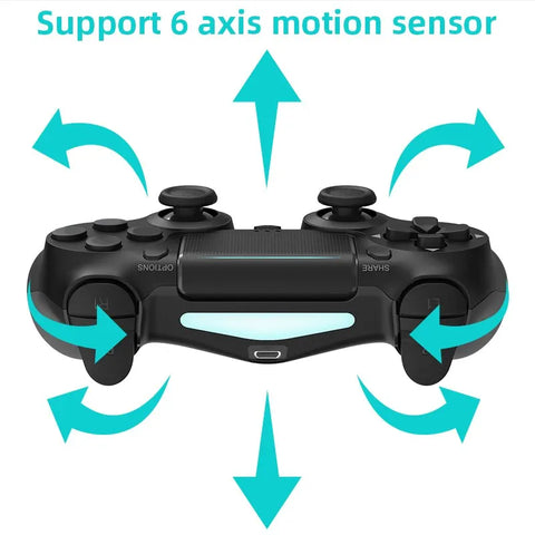 Controller for PS4/Slim/Pro Wireless Gamepad For PC Dual Vibration Joystick For IOS/Android DATA FROG Bluetooth-Compatible Game