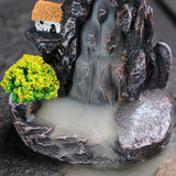 Incense Burner Resin Backflow Incense Burner Waterfall Incense Burner Innovative Tower Incense Sandalwood Aromatherapy Furnace