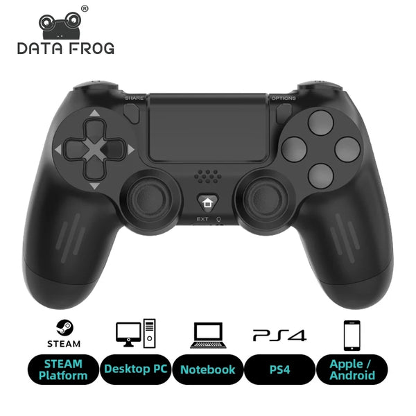 Controller for PS4/Slim/Pro Wireless Gamepad For PC Dual Vibration Joystick For IOS/Android DATA FROG Bluetooth-Compatible Game