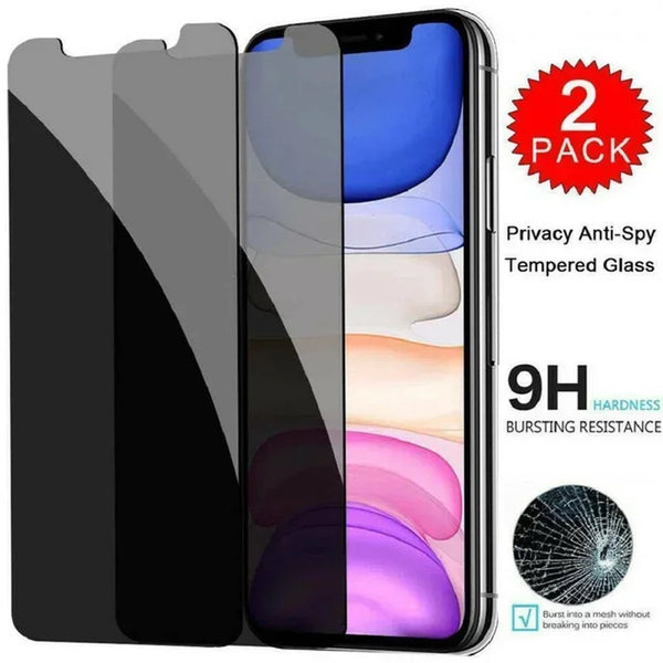 Anti-Spy Guard Peeping Glass Screen Protector Case for IPhone 16 15 14 13 12 11 Pro Max Mini XS XR X 8 7 Plus 16Pro SE2022 Cover