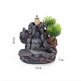 Incense Burner Resin Backflow Incense Burner Waterfall Incense Burner Innovative Tower Incense Sandalwood Aromatherapy Furnace