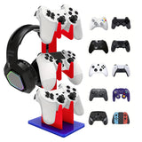 Universal 3-layer Controller Holder and Headphone Holder Game Accessories PS5 PS4 Storage Holder Black, White, Transparent